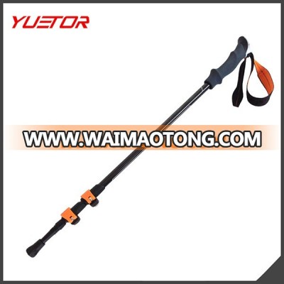 Flip Lock 3 Sections Retractable Carbon Nordic Walking Stick