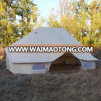 Cotton Canvas 6x4m emperor tent twin poles bell tent